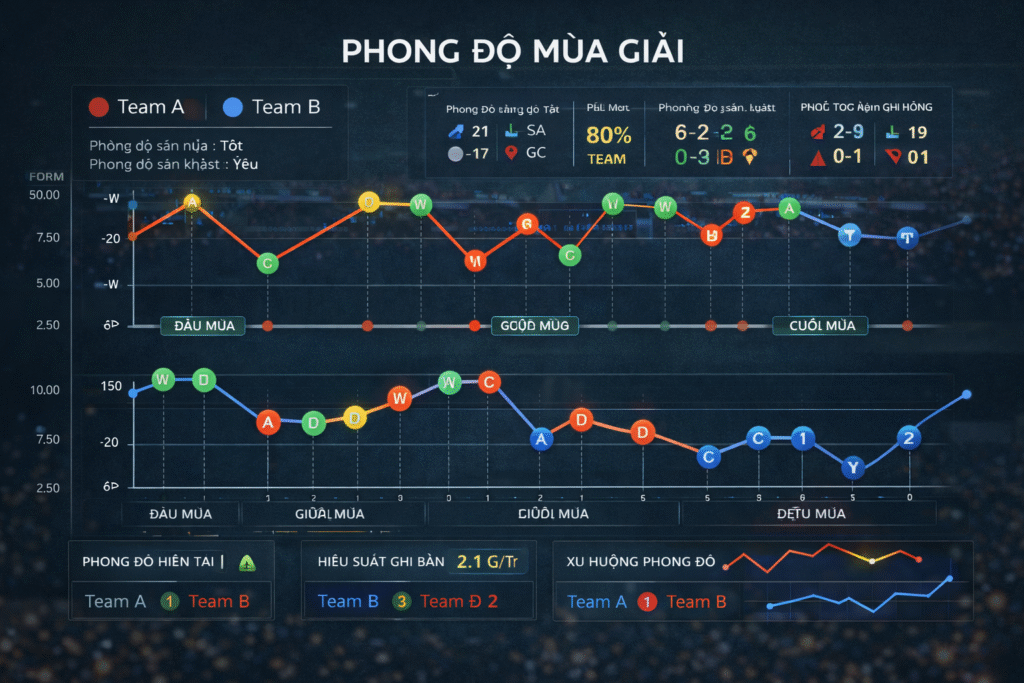 Phân tích bóng đá dựa trên phong độ mùa giải – Chìa khóa đọc đúng cục diện